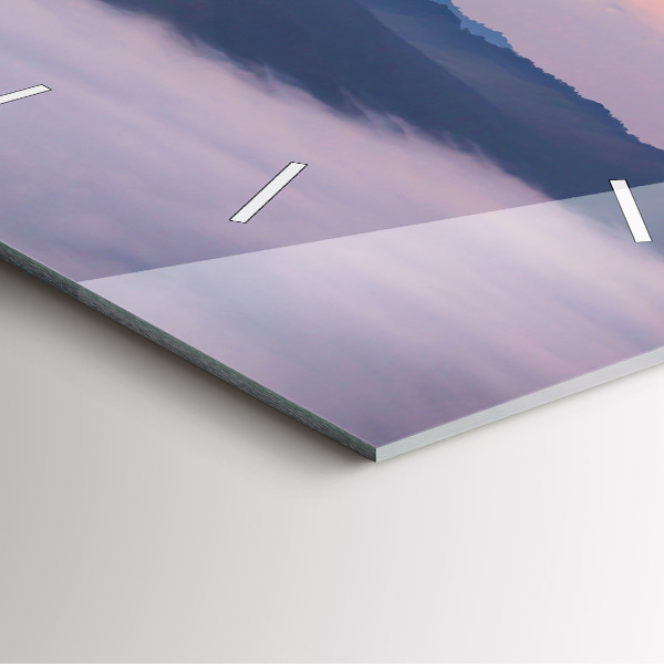 Kwadratowy zegar Piękny Krajobraz