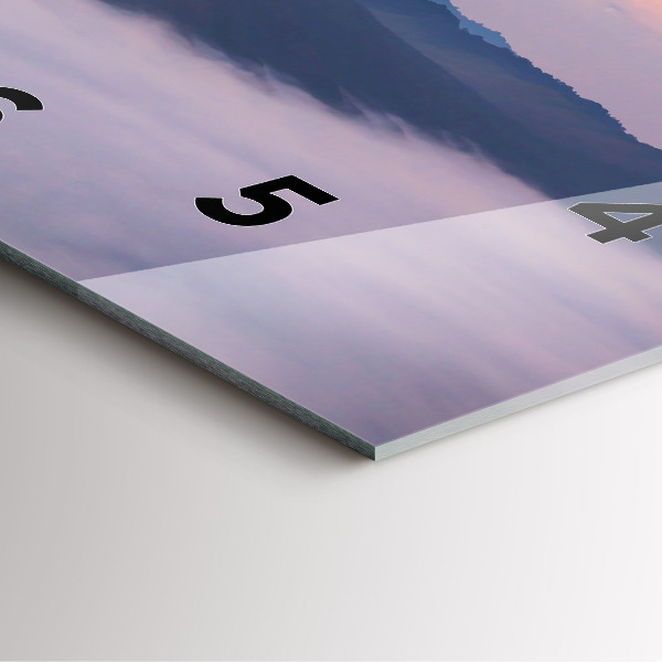 Kwadratowy zegar Piękny Krajobraz