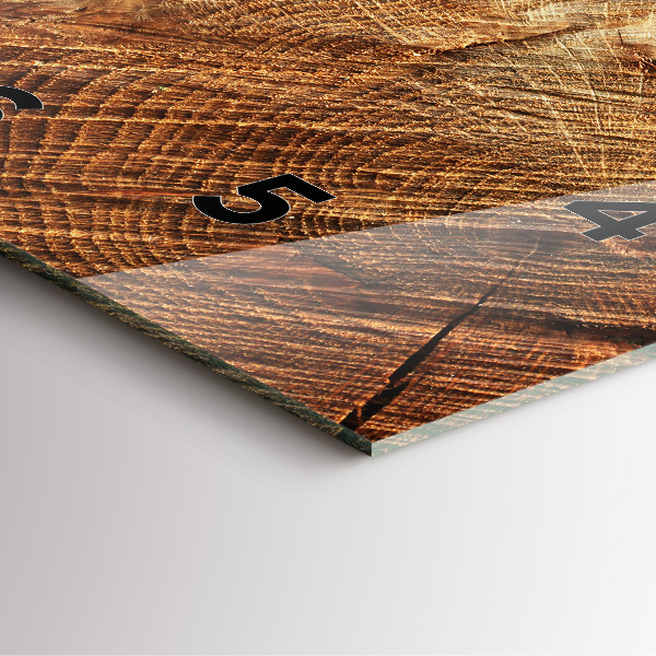 Kwadratowy zegar Stary pień drzewa