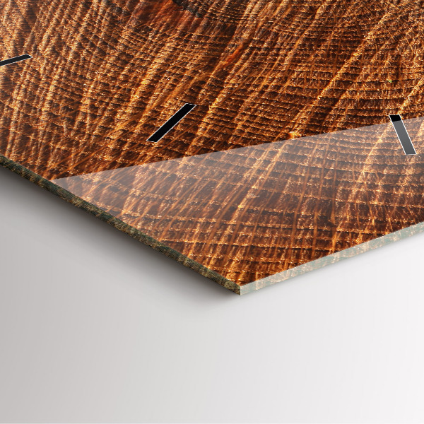 Kwadratowy zegar Dekoracyjne drewno