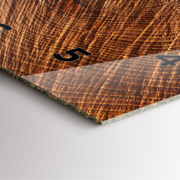 Kwadratowy zegar Dekoracyjne drewno