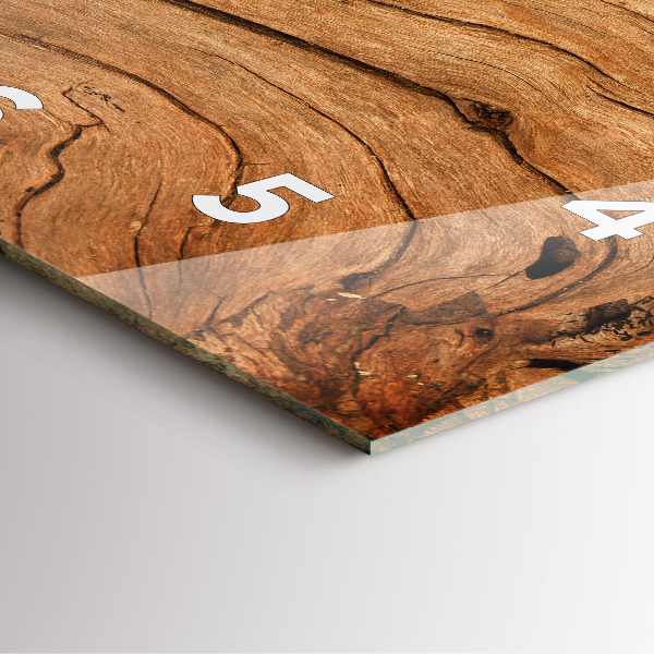 Kwadratowy zegar Stare drewno