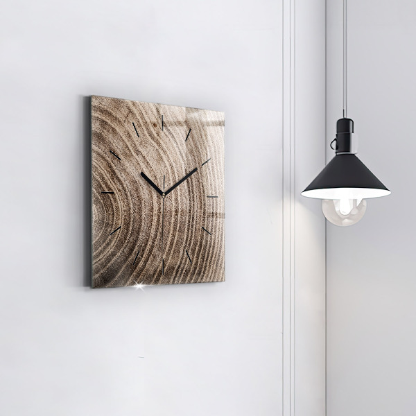 Kwadratowy zegar Pień drzewa