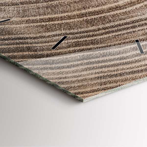 Kwadratowy zegar Pień drzewa