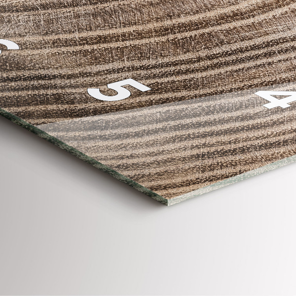 Kwadratowy zegar Pień drzewa