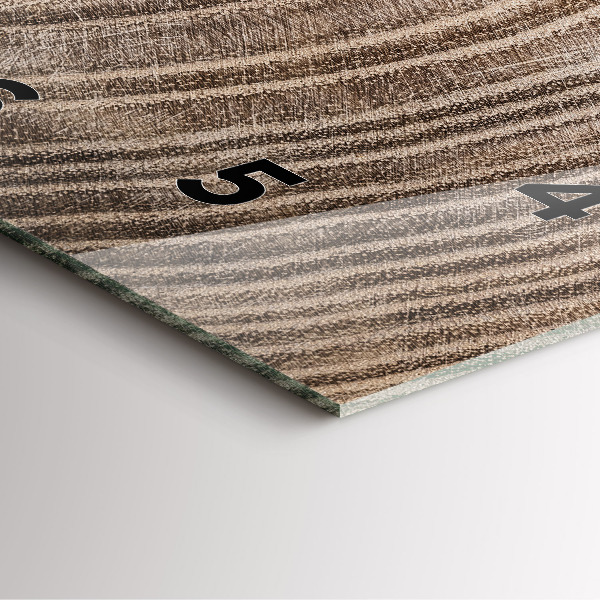 Kwadratowy zegar Pień drzewa