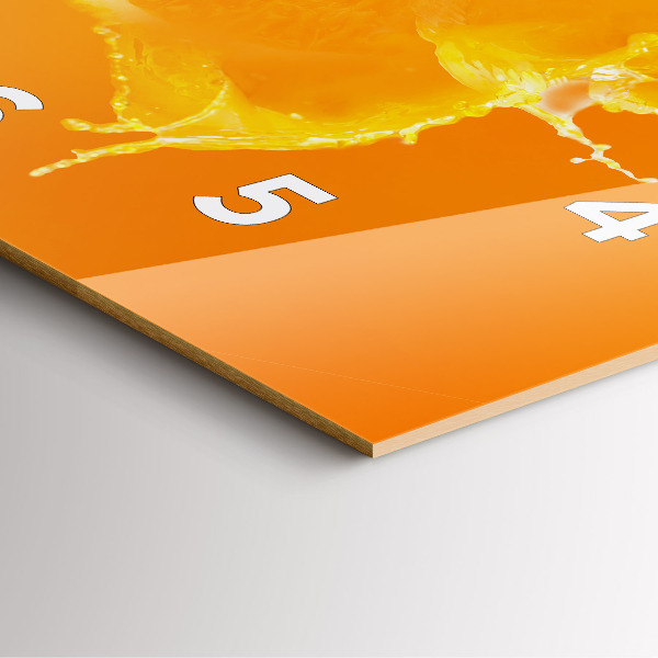 Kwadratowy zegar Pomarańcza