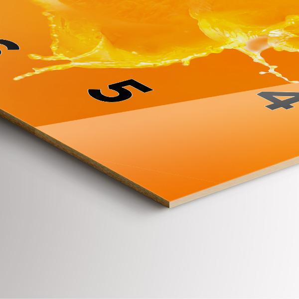 Kwadratowy zegar Pomarańcza