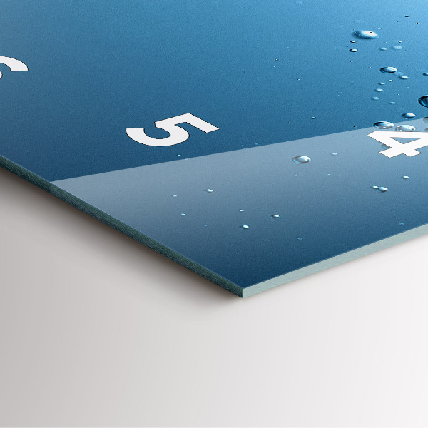 Zegar ścienny kwadratowy Widok pod wodą