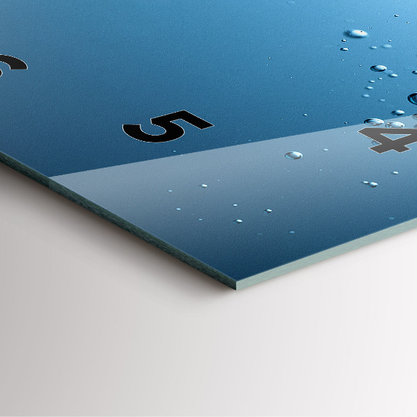 Zegar ścienny kwadratowy Widok pod wodą