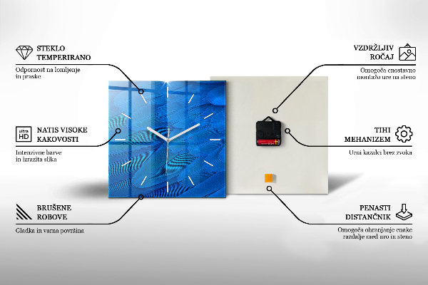 Zegar ścienny kwadratowy Kawałek ciasta