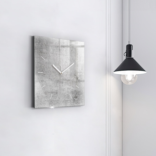 Zegar ścienny kwadratowy Surowa ściana