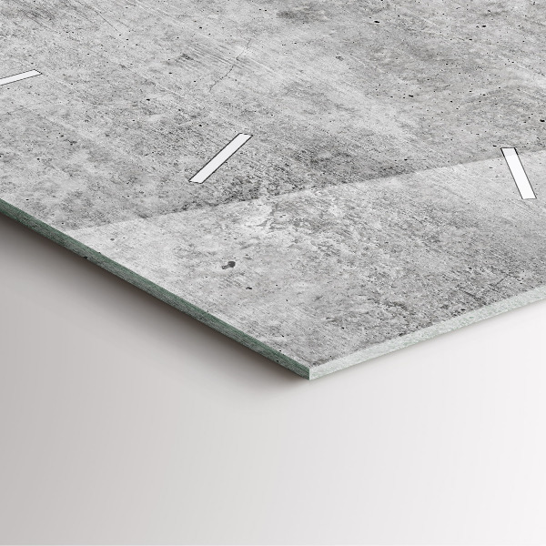 Zegar ścienny kwadratowy Surowa ściana