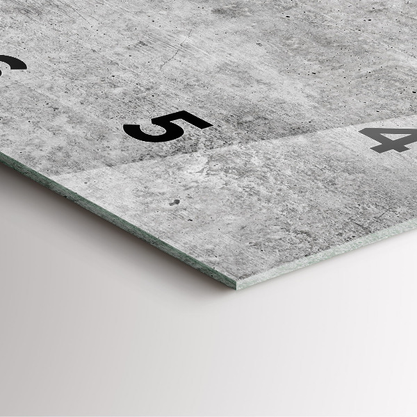 Zegar ścienny kwadratowy Surowa ściana