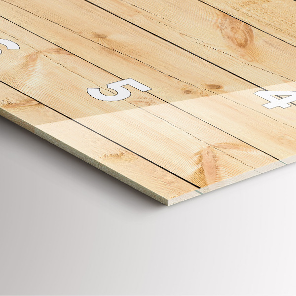 Zegar ścienny kwadratowy Drewniane deski