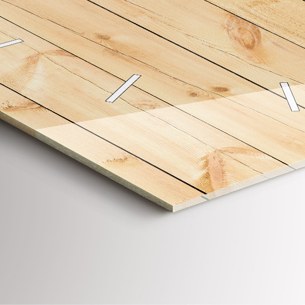 Zegar ścienny kwadratowy Drewniane deski