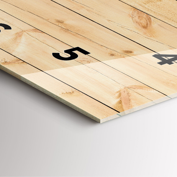 Zegar ścienny kwadratowy Drewniane deski