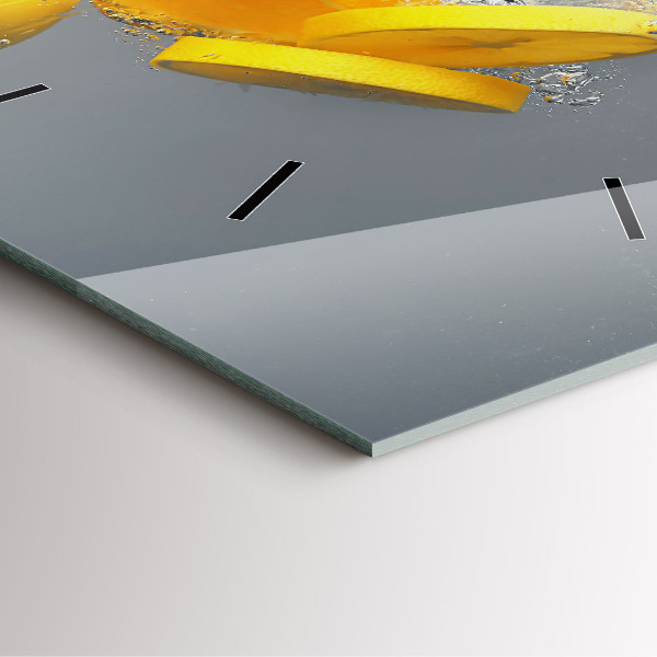 Zegar ścienny kwadratowy Cytrusy w wodzie