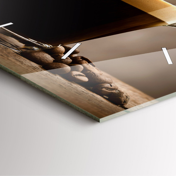 Zegar ścienny kwadratowy Kubek kawy