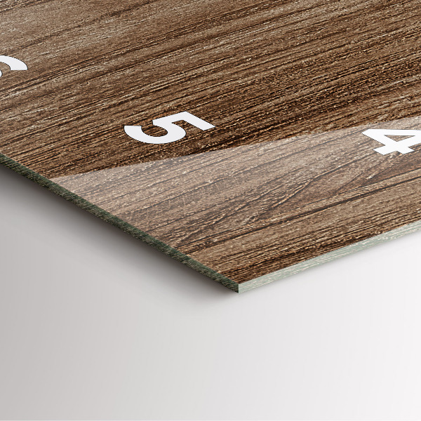 Zegar ścienny kwadratowy Ciemne drewno