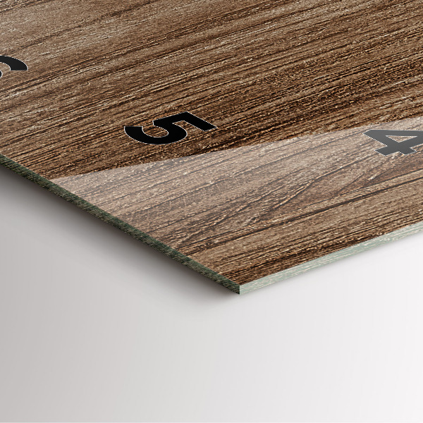 Zegar ścienny kwadratowy Ciemne drewno