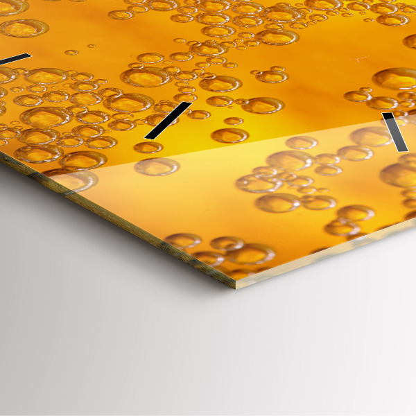 Zegar ścienny kwadratowy Piwo z pianką