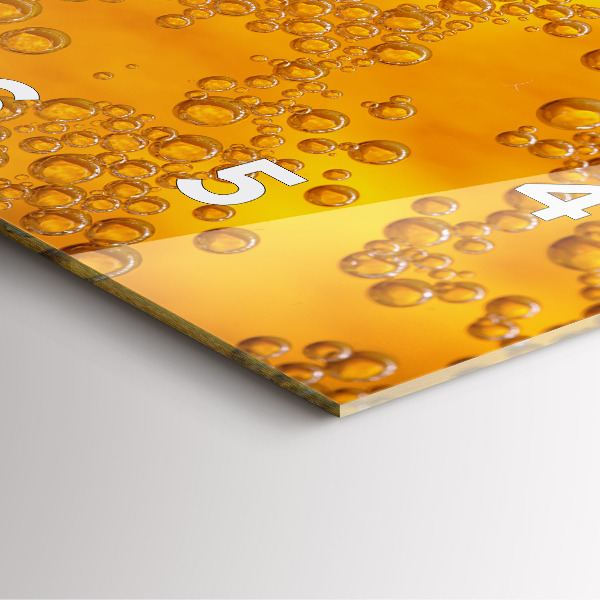 Zegar ścienny kwadratowy Piwo z pianką