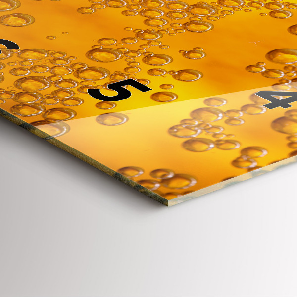 Zegar ścienny kwadratowy Piwo z pianką