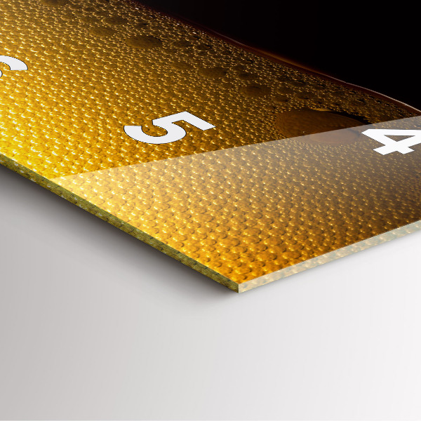 Zegar ścienny kwadratowy Sok pomarańczowy