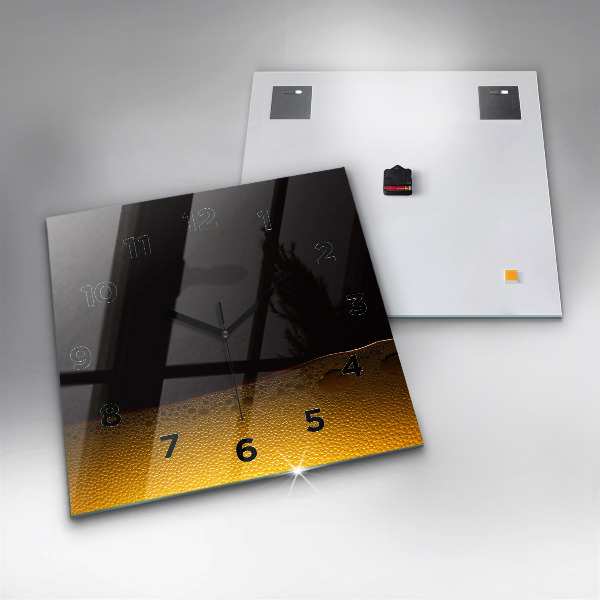 Zegar ścienny kwadratowy Sok pomarańczowy