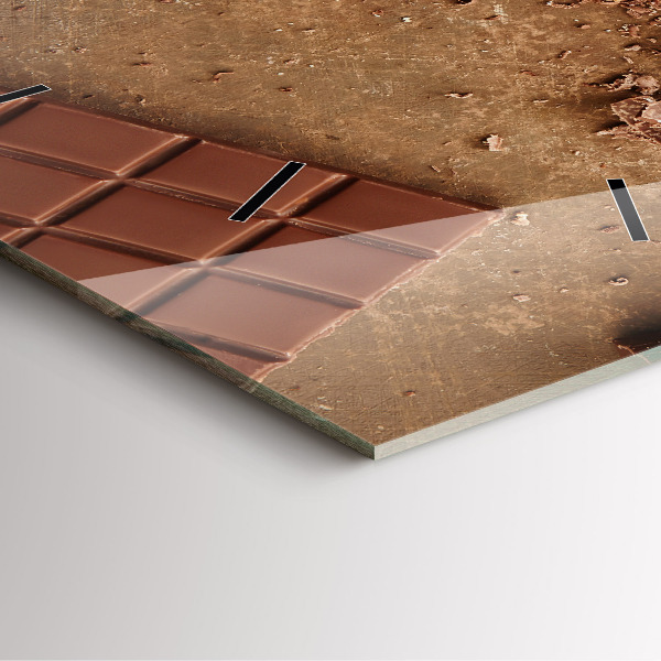 Zegar ścienny kwadratowy Tabliczki czekolady