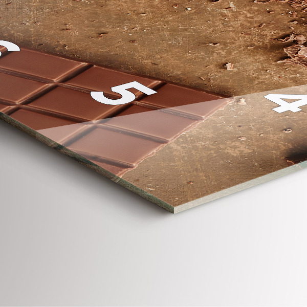 Zegar ścienny kwadratowy Tabliczki czekolady