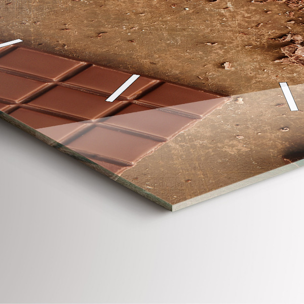 Zegar ścienny kwadratowy Tabliczki czekolady