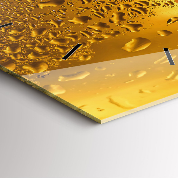 Zegar ścienny kwadratowy Kufel piwa