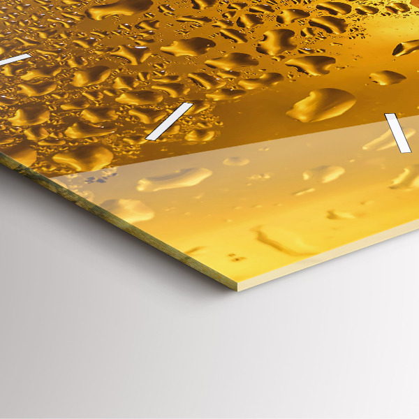 Zegar ścienny kwadratowy Kufel piwa