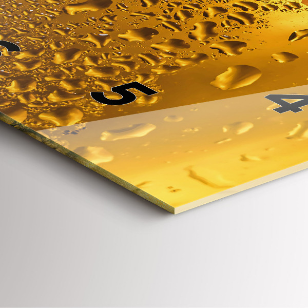 Zegar ścienny kwadratowy Kufel piwa