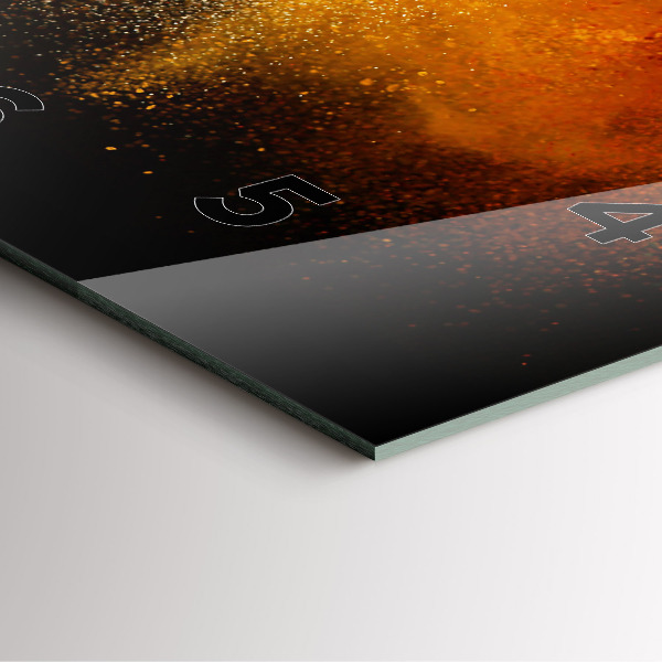 Zegar ścienny kwadratowy Rozsypane przyprawy