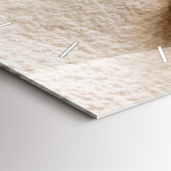 Zegar ścienny kwadratowy Mąka i kłosy zboża