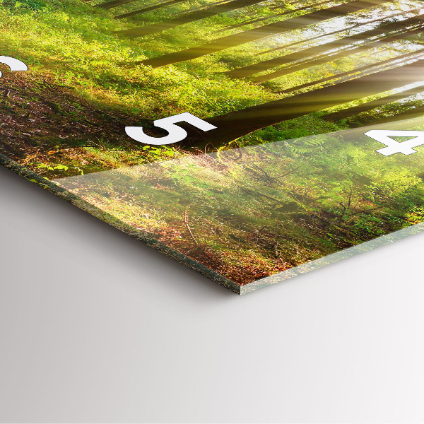 Kwadratowy zegar Las wschód słońca