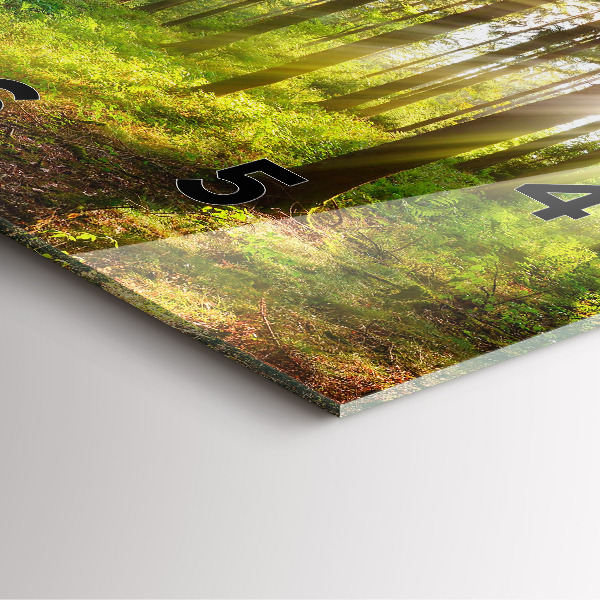 Kwadratowy zegar Las wschód słońca