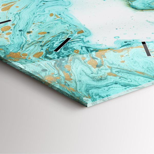 Zegar na ścianę kwadratowy Tekstura marmuru