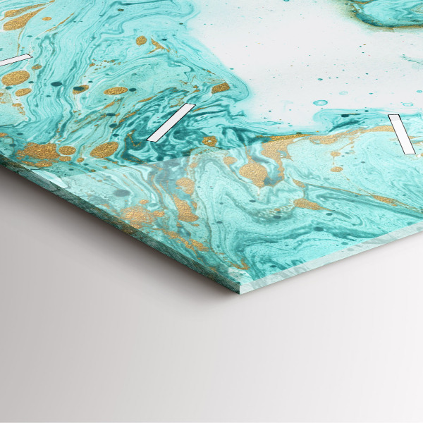 Zegar na ścianę kwadratowy Tekstura marmuru