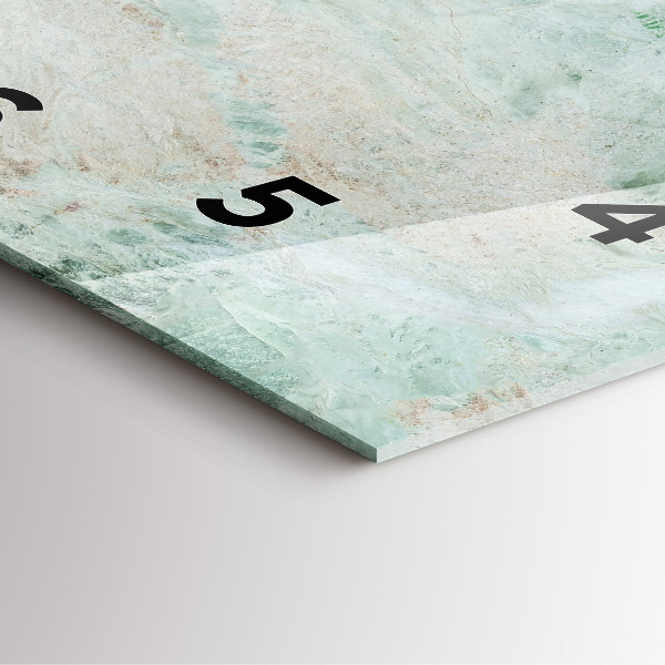 Kwadratowy zegar Marmur Kamień Tekstura