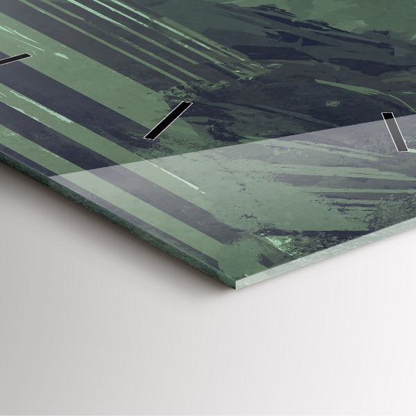 Zegar ścienny kwadratowy Samuraj w lesie