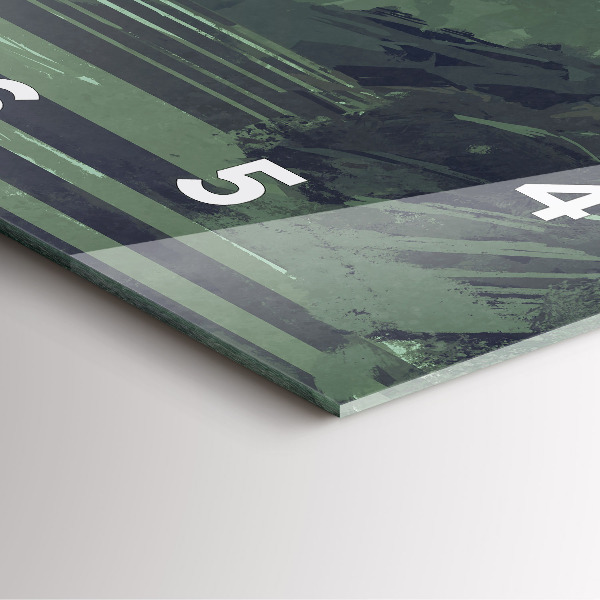 Zegar ścienny kwadratowy Samuraj w lesie