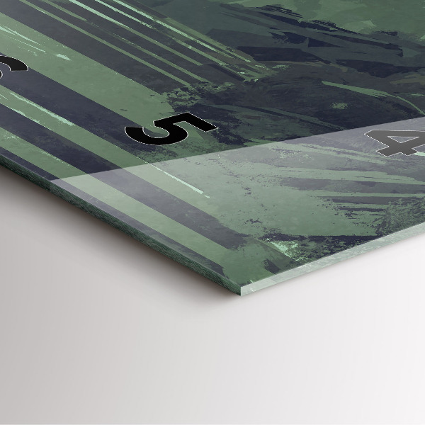 Zegar ścienny kwadratowy Samuraj w lesie