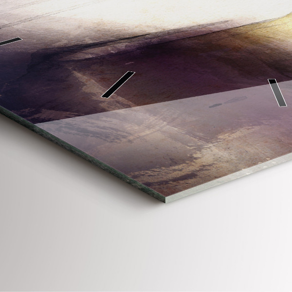 Kwadratowy zegar Abstrakcja portret kobiety