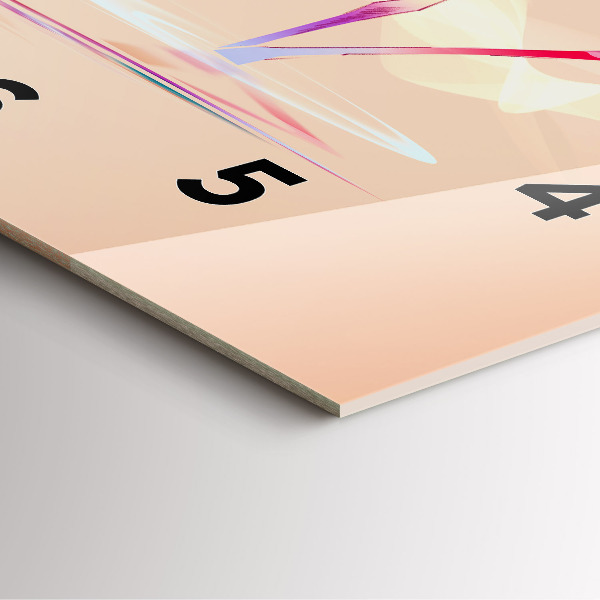 Kwadratowy zegar Ilustracja flaminga