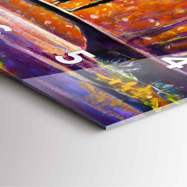 Zegar ścienny kwadratowy Para w lesie