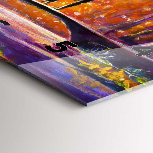 Zegar ścienny kwadratowy Para w lesie